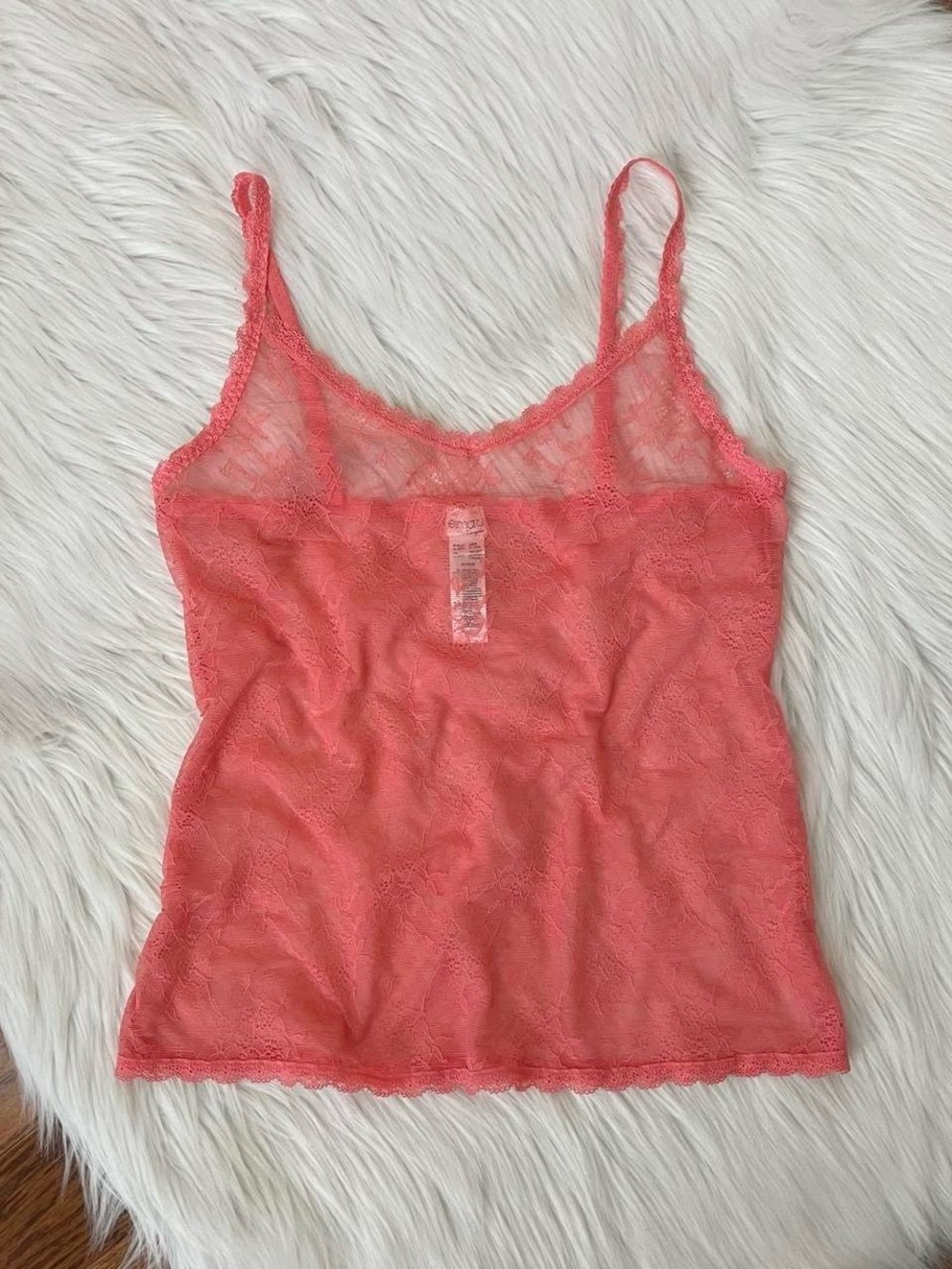Y2K coral lace cami by Esmara